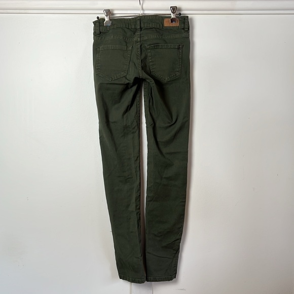 Garage Olive Khaki Green Jegging Jeans Size 00 - Picture 9 of 11